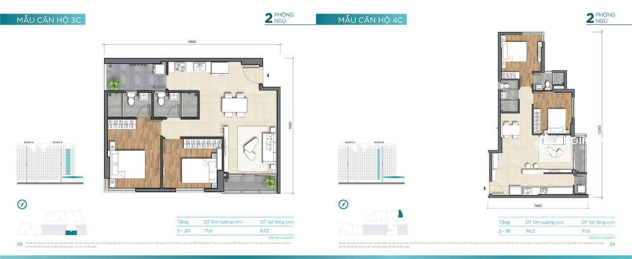 Thiết kế căn hộ 71m² Dlusso Quận 2