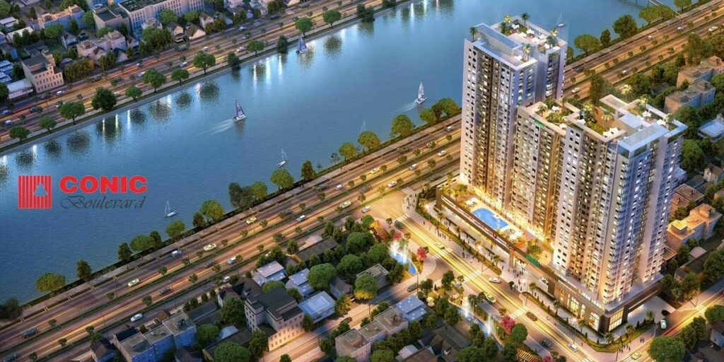 Phối cảnh tổng quan dự án căn hộ Conic Boulevard Bình Chánh